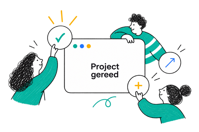 Team werkt samen aan taken, workflows, bestanden, documentatie en activiteiten binnen één projectomgeving